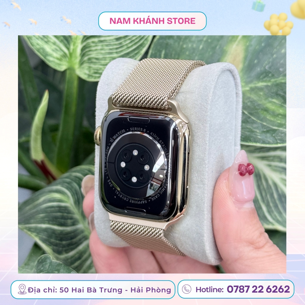 Thời lượng pin Apple watch seris 8 18 giờ tiêu chuẩn, 36 giờ khi bật tiết kiệm pin