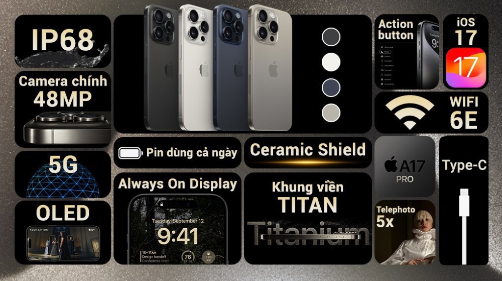 Camera zoom 5x – Điểm khác biệt lớn nhất của iPhone 15 Pro Max