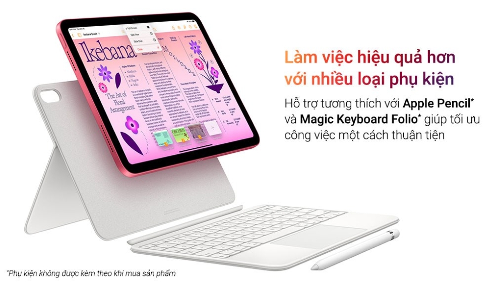 Phụ kiện đi kèm khi sử dụng iPad Gen 10 và khả năng biến hình thành "Laptop mini" Phụ kiện đi kèm khi sử dụng iPad Gen 10 và khả năng biến hình thành "Laptop mini"