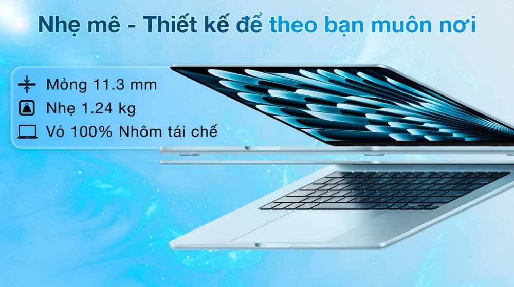 Thiết kế MacBook Air M4 – Tối giản nhưng vẫn cao cấp