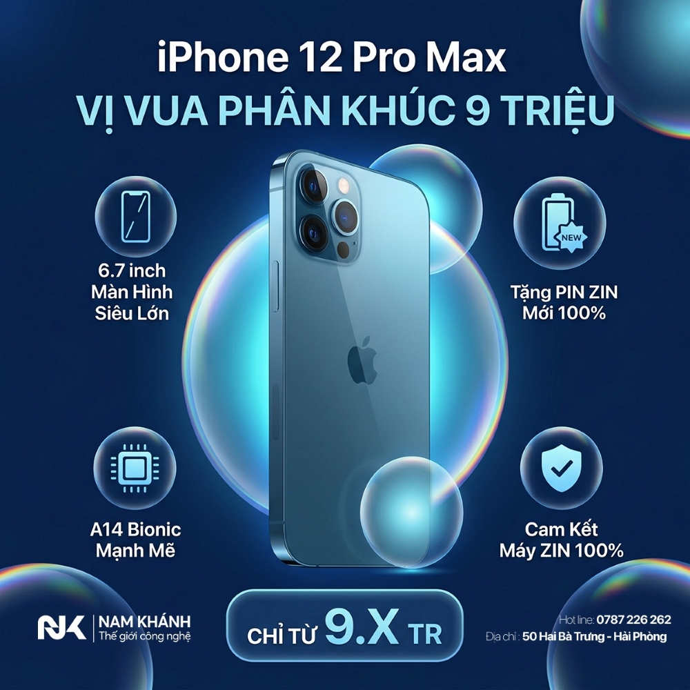 Vì sao iPhone 12 Pro Max vẫn là “best choice” trong phân khúc smartphone 9 triệu?