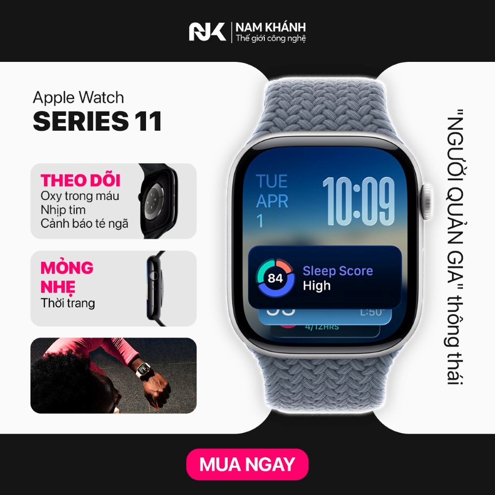 Apple Watch Series 11 – Sự cân bằng hoàn hảo giữa thể thao và theo dõi sức khỏe