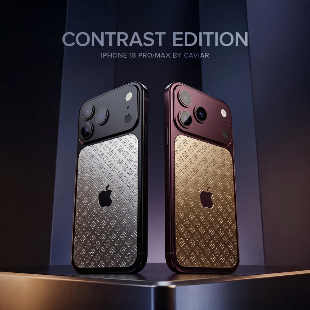 iPhone 18 Pro mạ vàng Caviar Contrast Edition: Khi công nghệ cao cấp kết hợp nghệ thuật chế tá